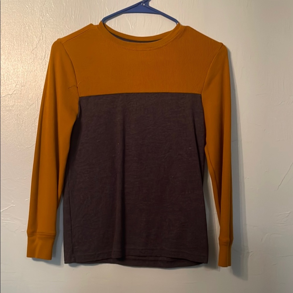 Cat & Jack Orange/blue  Long Sleeve Tee